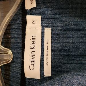 Calvin Klein, XXL, zip up sweater, high neck